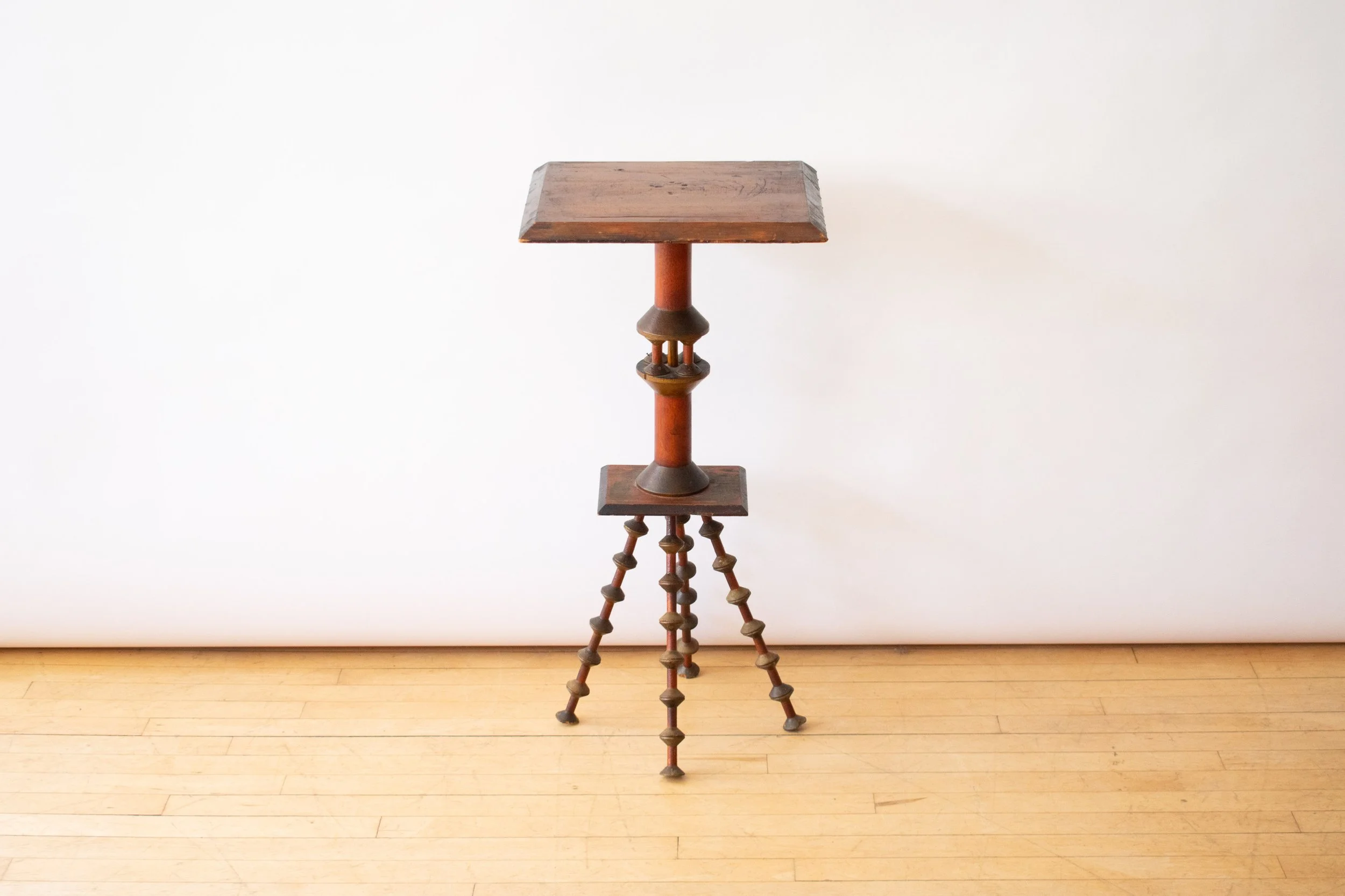 Folk Art Spool Candle Stand — RESIDE